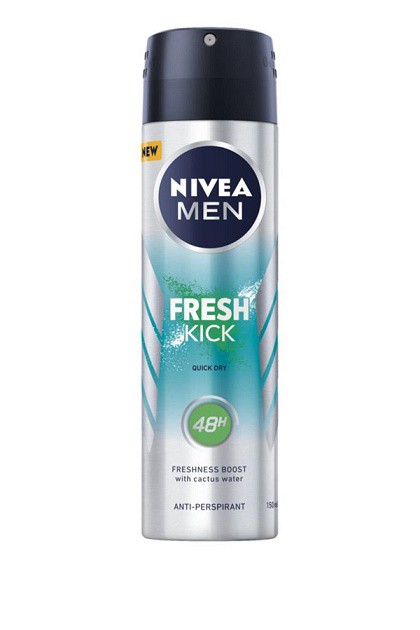 Nivea spray Fresh Kick 150ml men | Kosmetické a dentální výrobky - Pánská kosmetika - Deodoranty - Spray Nivea spray Fresh Kick 150ml men | Kosmetické a dentální výrobky - Pánská kosmetika - Deodoranty - Spray